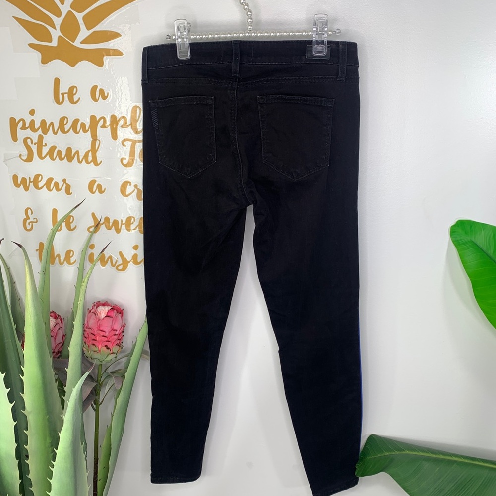 PAIGE Black Velvet Skinny Denim Jeans Size 29 - Picture 7 of 13